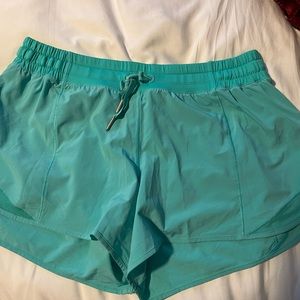 Blue 4" Hotty Hot Lululemon Shorts